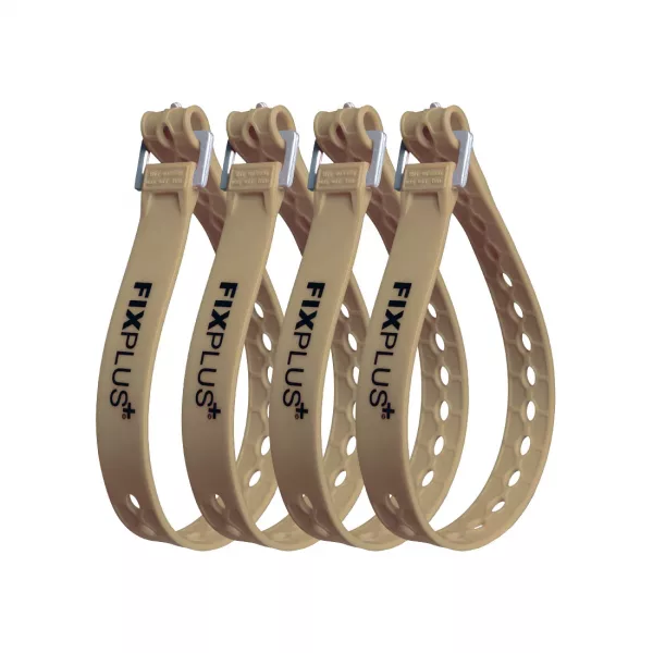 Fixplus Sangles élastiques à Boucle 23 X 1,2 Cm - Lot De 40 - Rouges - Résistance 90kg - Fixation Rapide